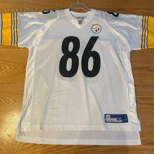 Reebok Pittsburgh Steelers Hines Ward NFL Jersey Men’s XL Football White